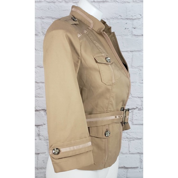 White House Black Market (WHBM) Cropped Utility Jacket ~ Size 2 - Picture 5 of 10